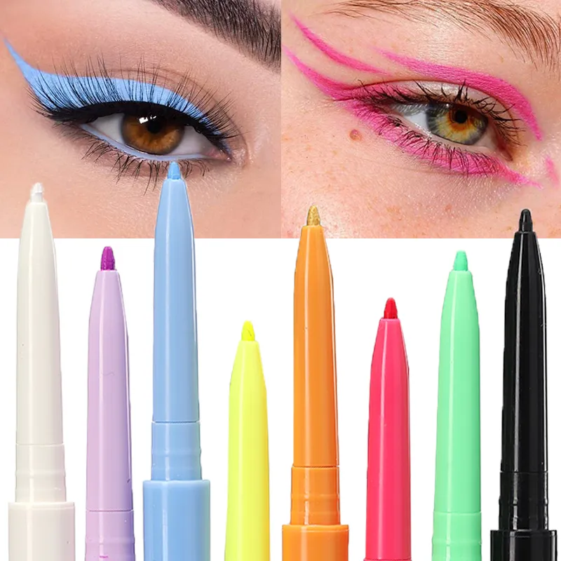 1PC White Matte Eyeliner Gel Pen Long Lasting Waterproof Eye Liner Pencil Mabilis na pagkatuyo Hindi-smudge Eye Makeup para sa mga Babaeng Cosmetics — image 2