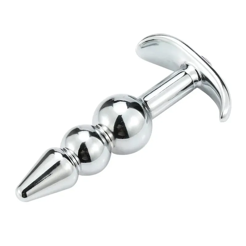 Metal Anal Beads Butt Plug Set Wearable Outerdoor Small Large Anal Plug G Spot Dildo Insert Vagina Anus Sex Toy — image 5