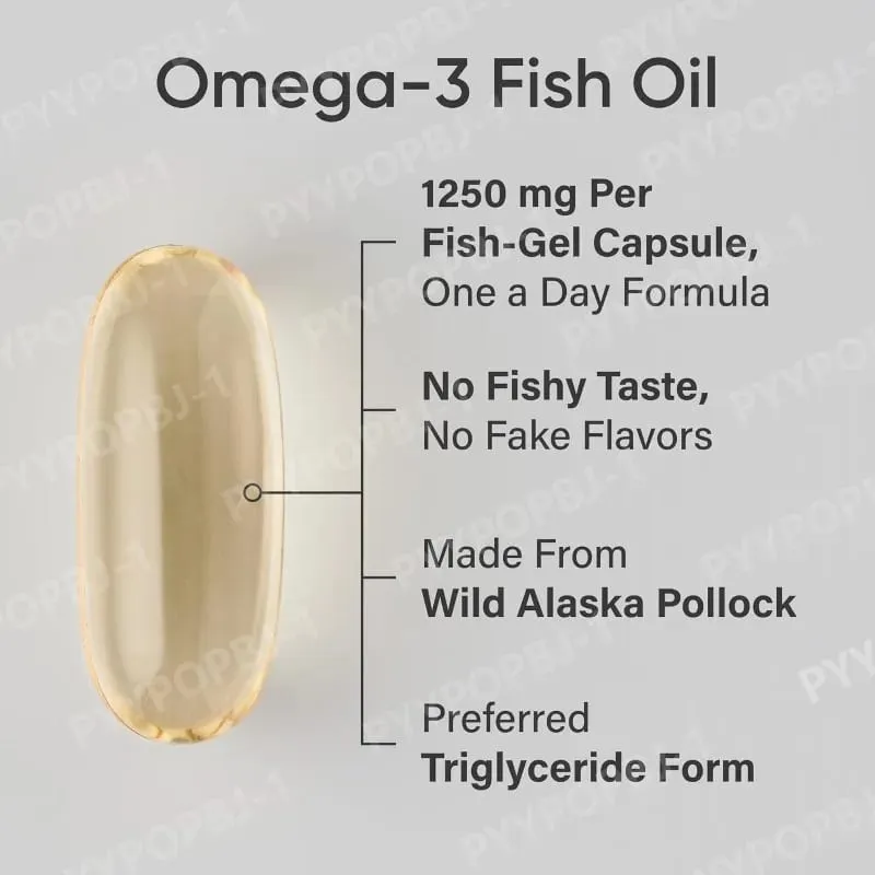 Omega-3 Fish Oil Softgels 90 Capsules Rich in High-purity Nutritional Supplement — 690mg EPA and 260mg DHA Daily Health Support — image 5