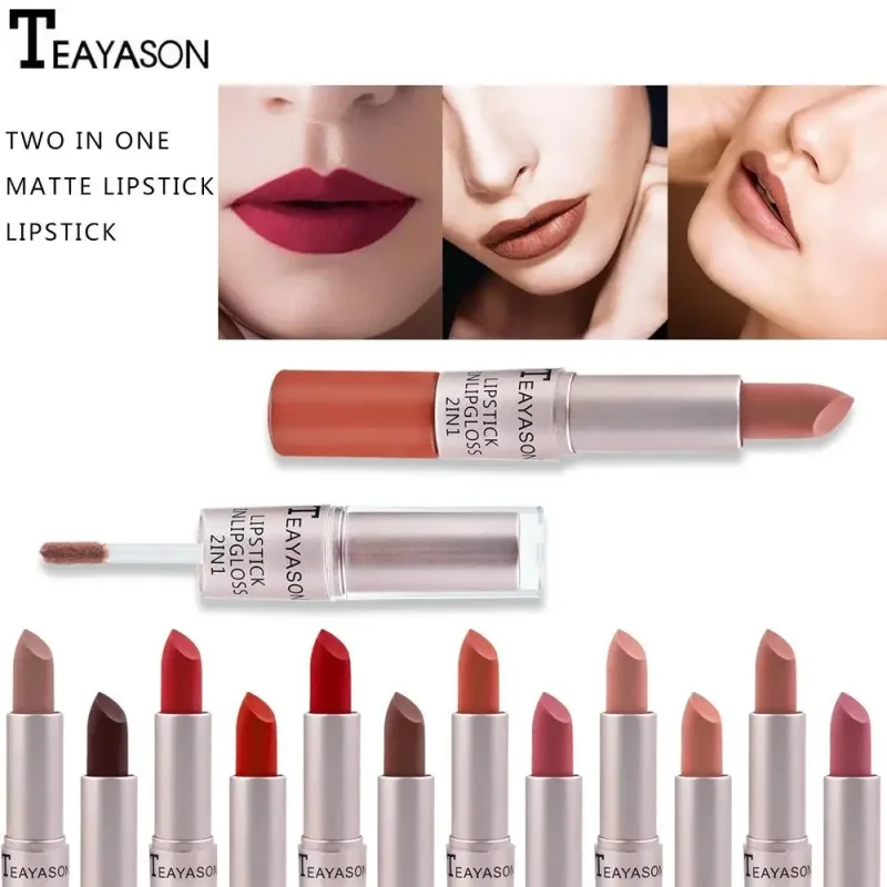 Mat flydende læbestift Vandtæt Non Transfer Long Wear Pink Lip Gloss Tint Fugtgivende Makeup til Kvinder Damer — image 4