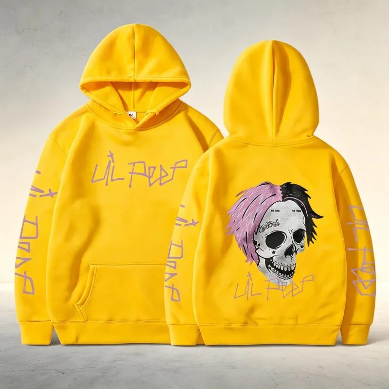 Rapper Lil Peep Cry Baby Hoodies Men Clothing Fashion Vintage Hip Hop Oversized Sweatshirts Gothic Harajuku Pullovers Streetwear — image 11