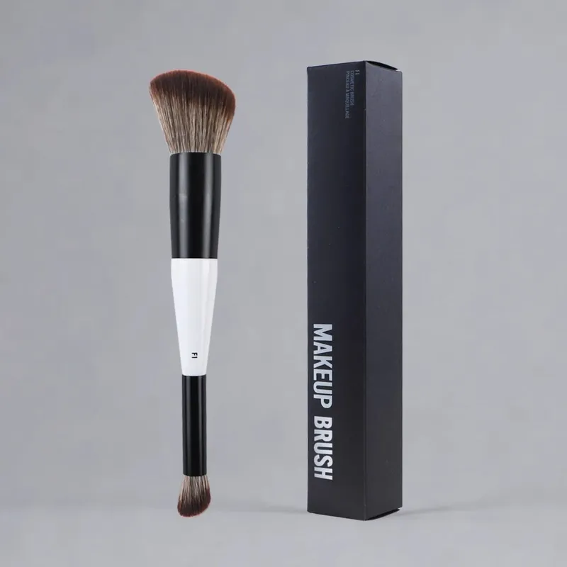 F1 Dual-Ended Contour Blush F2 Powder Brush F3 Highlight Soft Synthetic Hair Makeup Brushes Blusher Highlighter Cosmetic Brushes — image 7