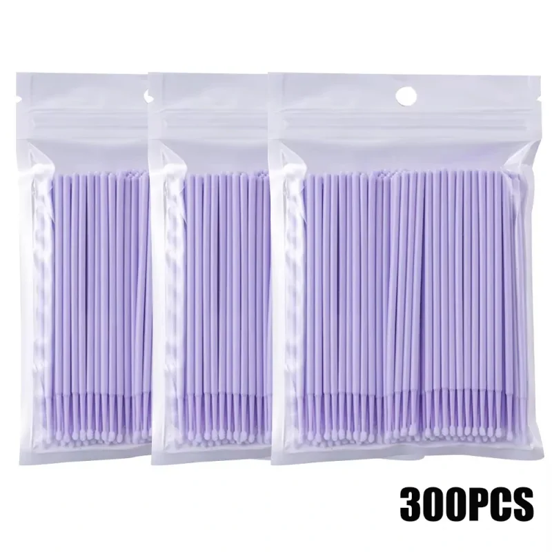 300/2000pcs MicroBrush Eyelash Cleaning Brush Lash Extension Individua Tools For Eyelashes Removing Swab Micro Makeup Brushes — image 13