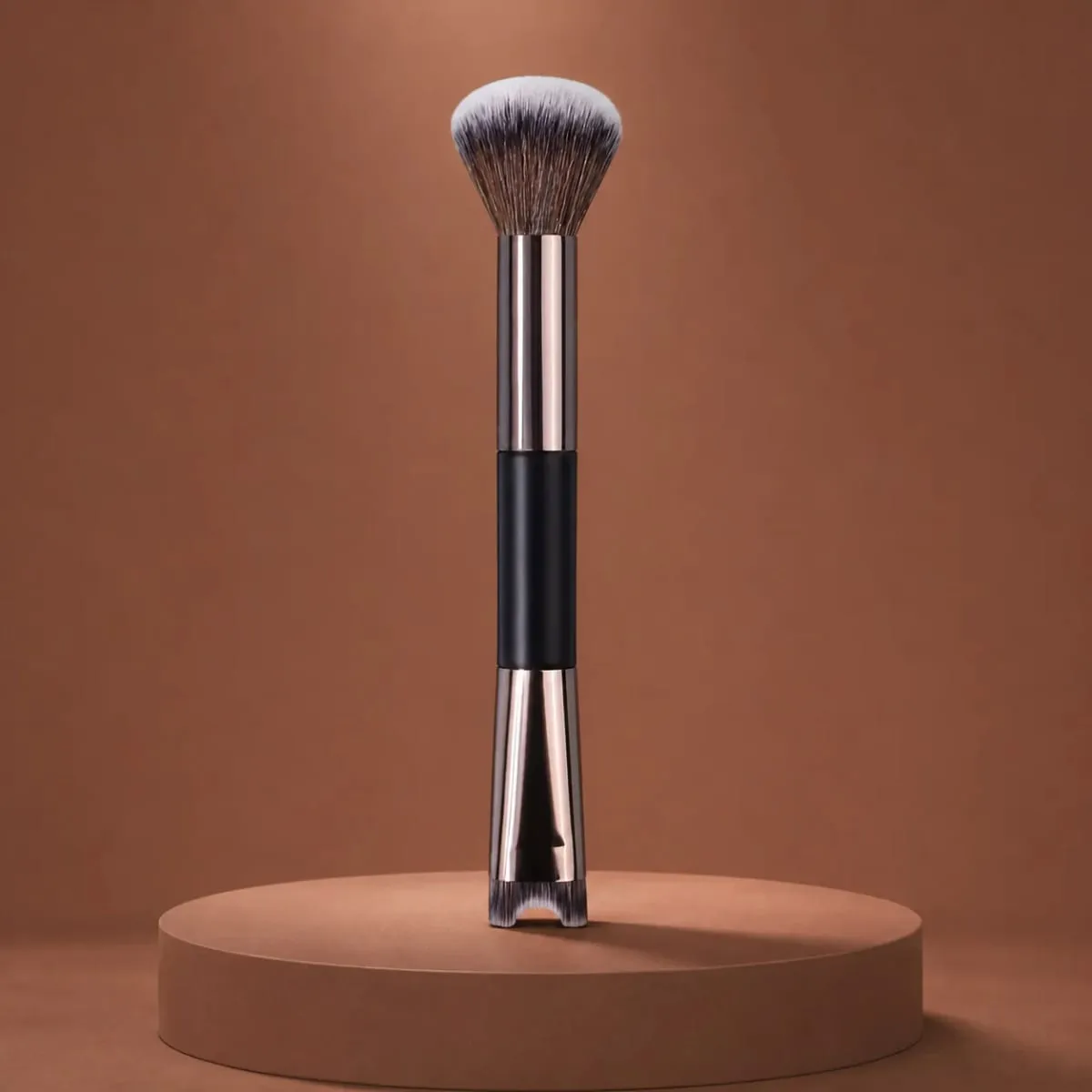 Nose Contour U-Shaped Makeup Brush Dual-End Nose Shadow Makeup Brushes Eyeshadow Contour Face Highlighting Brush Cosmetics Tools — image 2