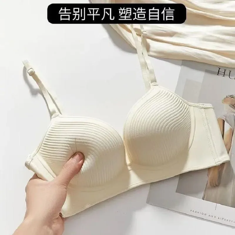 10CM Push Up Bra for Small Breast No Steel Wire Ultra Thick Padded Invisible Seamless Gathers Side Breast Bra Lingerie — image 6