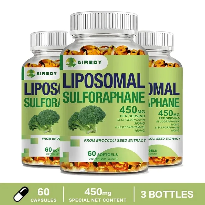 Sulforafano liposomal 450 mg - Suplemento antioxidante para el corazón que estimula la inmunidad — image 11