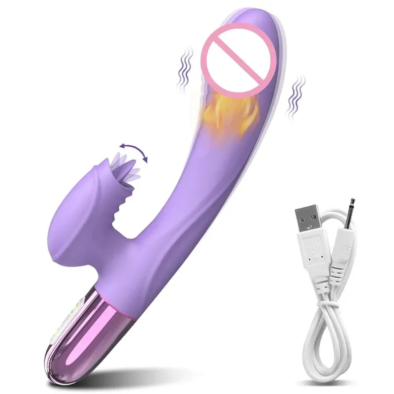 Sex Toy Vibrator for Women Clitoris Stimulator Female Masturbator G Spot Dildo with Tongue Licking Adults Goods 18+ — image 9