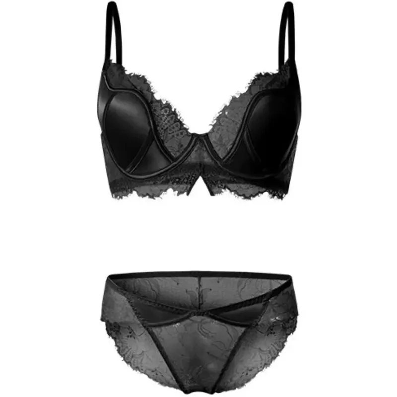 Satin Lace Push Up Bra Women Sexy Thin Breathable Minimizer Full Coverage Anti Sagging Wireless Lift Lingerie 32-38AB — image 6