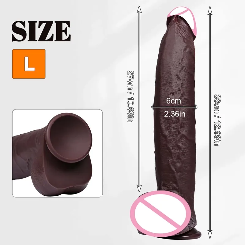 Oversized Reality Dildos Super Long Butt Plug Silicone For Lndividuals Masturbators For Men Women Gay Dildo Sextoys Sex Shop 18+ — image 8