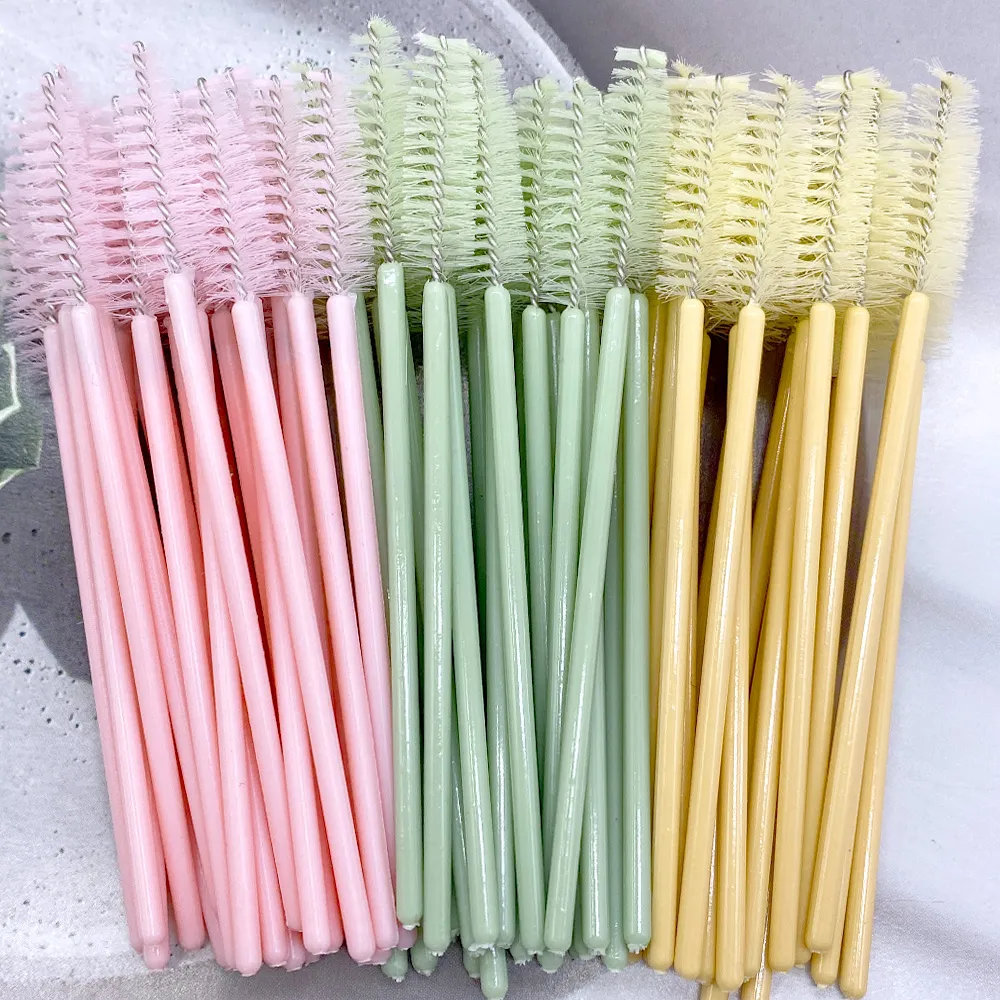 Zanse 50/500pcs Eyebrow Eyelash Brushes Eyelash Spoolies Mascara Wands Applicator for Eyelash Extension Makeup Tool — image 6