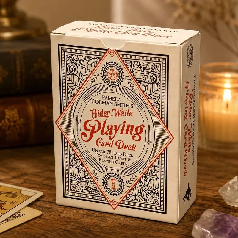 RWS Playing Card Deck: 78-Card Poker Deck Illustrated with RWS Images Combines Tarot and Playing Cards 9*6cm Double-embossed
