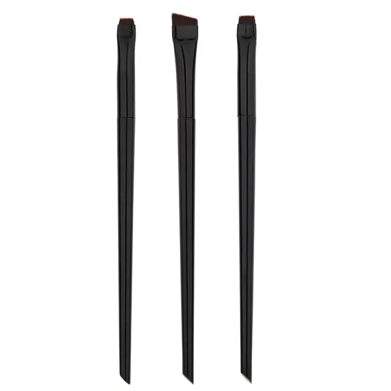 3/6/9/12Pcs Angled Eyeliner Brush Micro-Fine Tip for Brows & Cut Crease Vegan Professional Makeup Brushes — image 9