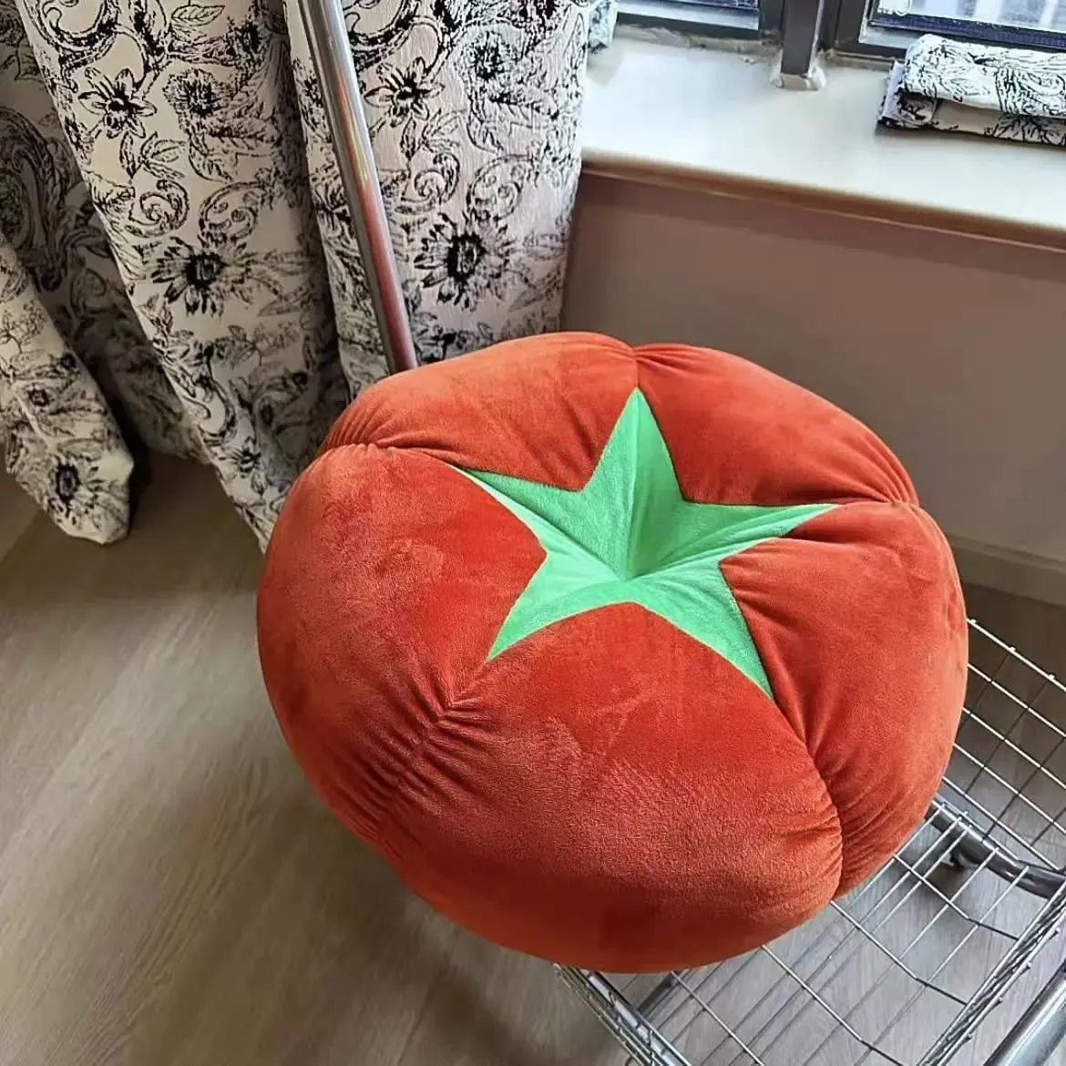 Thickened Cushion with Tomato-Shaped Pillow Vegetable Mushroom Persimmon Round Cushion Pad for Window Seat Pillows for Bedroom — image 10