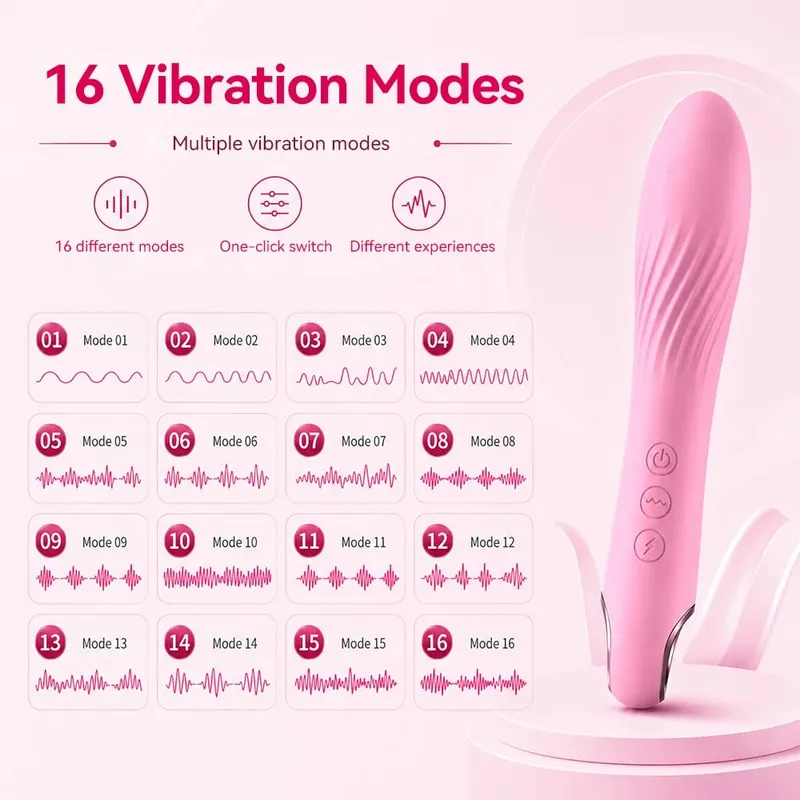 16 trybów elektryczny wibrator impulsowy dla kobiet G Spot stymulator łechtaczki masaż pochwy wibracyjne Dildo cichy seks zabawka dla dorosłych — image 3