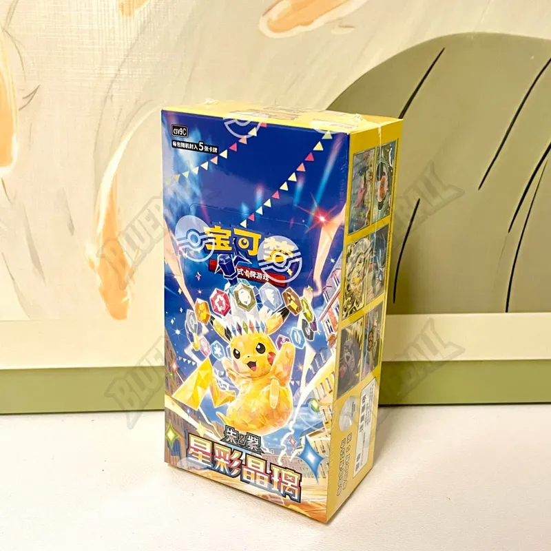 Originální pokemon Scarlet Violet Gem Pack Vol6 Tenká krabička TCG Sběratelská bitva Sběratelské karty Zjednodušená čínská verze Hračky Dárek — image 2