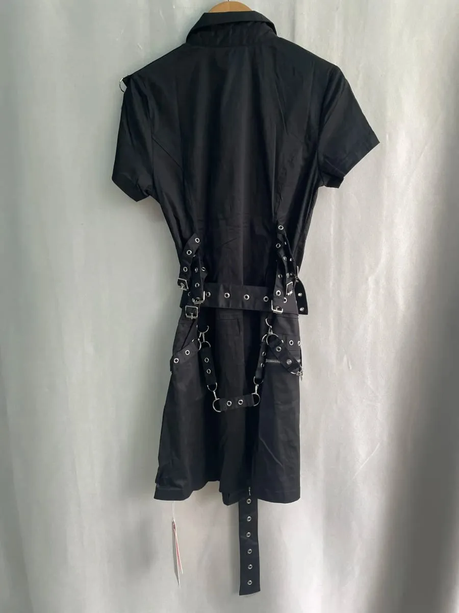 Premium Slim Dark Casual Dresses Japanese Unique Half Sleeve Minority High Street Robe Personalized Y2K Goth Punk Style Vestidos — image 6