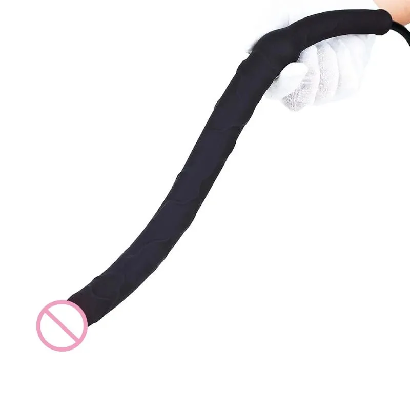 New Super Long Inflatable Expansion Dildo Butt Plug Deep Penetration Prostate Massage Big Dick Plug Anal Sex Toys For Men Women — image 5
