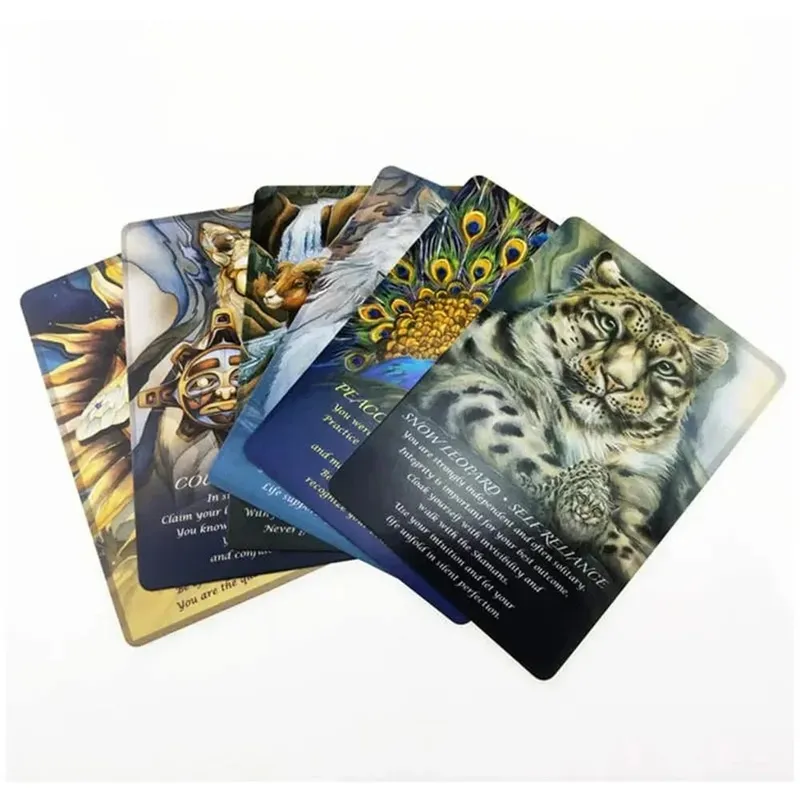 Spirit Of The Animals Oracle Cards A 52 tarot cards deck Divination Edition Deck Borad family women party playing table games