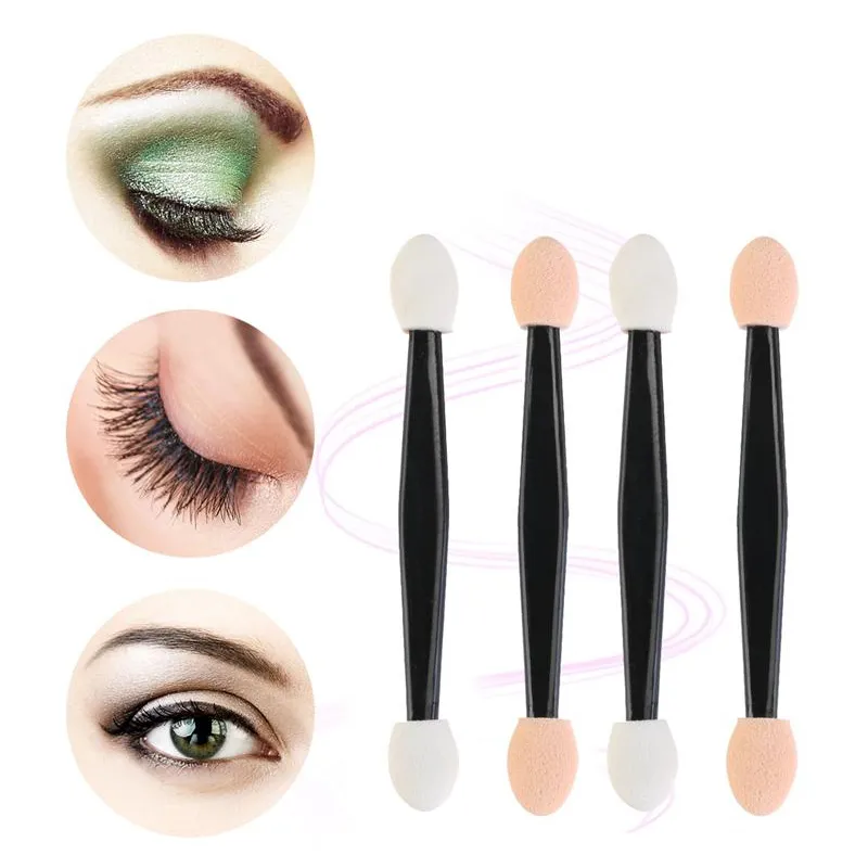 30/50pcs Double Sided Eyeshadow Applicators In Bulk Sponge Eye Shadow Brushes Disposable Mini Makeup Brushes Nail Powder Brushes — image 2