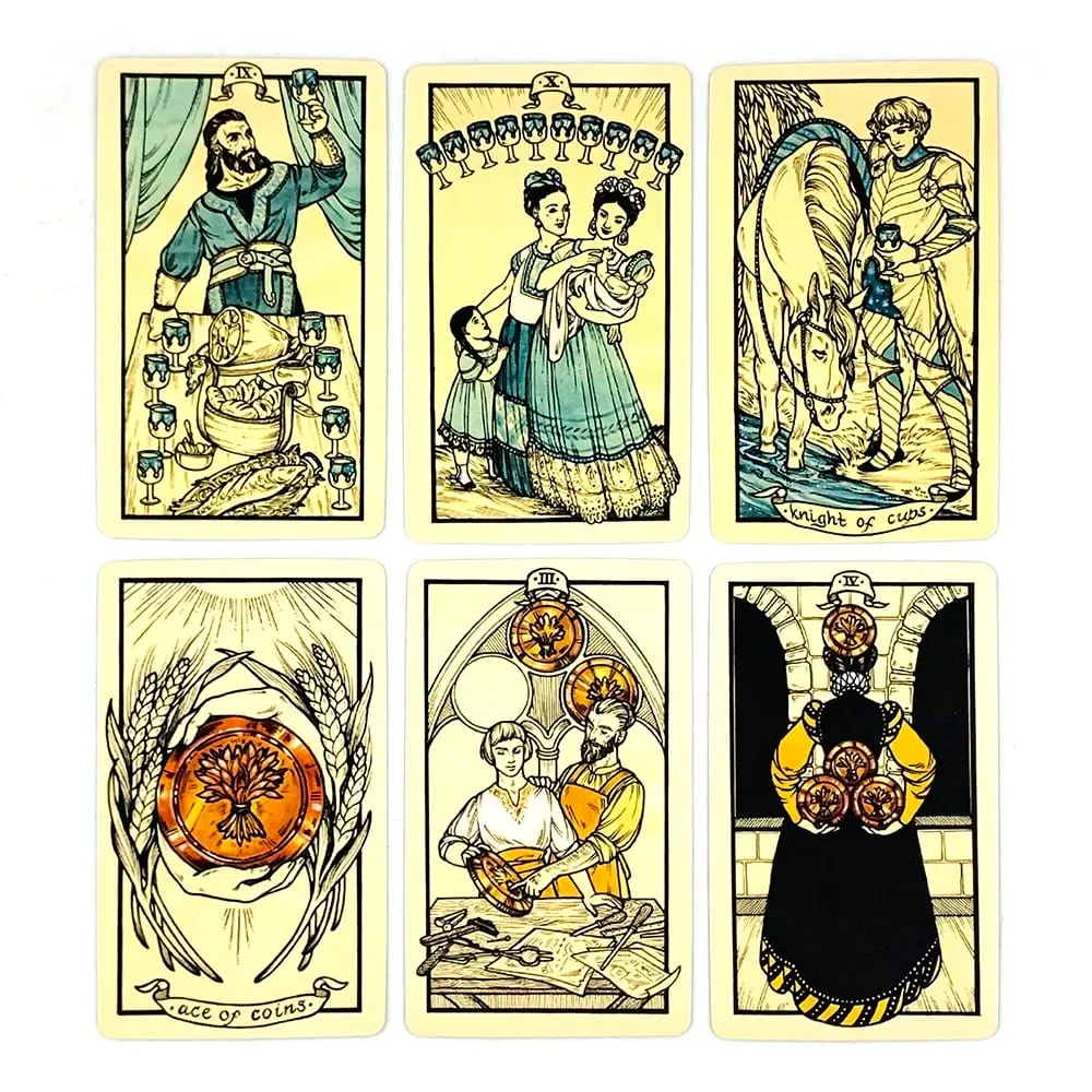 Tarot Cards Deck English Versions Prediction Divination Oracle Board Playing Card Games For Party,Camping Game Pocket Cards — image 4