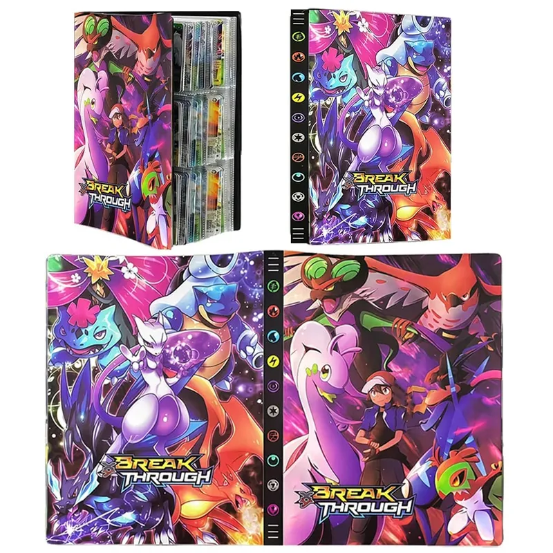 240/540PCS Pok é mon Cards Album Book Pokemon Game Charizard Card Album VMAX GX EX Holder Collection Binder Folder Kids Toy Gift — image 23