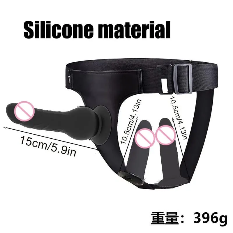 Adjustable Silicone Strap On Dildo Harness Long Slim Pegging Dildo Panties for Women Men Couples Soft Flexible Strap-on Sex To — image 3