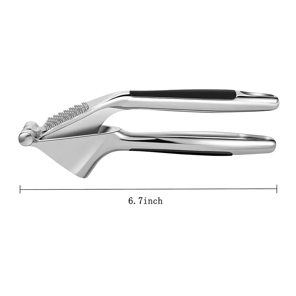 1pcs Garlic Press Easy to Squeeze and Clean with Soft Easy Squeeze Ergonomic Handle Zinc Alloy Garlic Mincer & Crusher — image 7