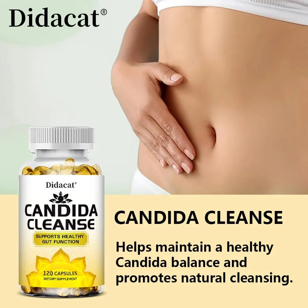 Candida Cleanse-Mengandungi Herba Asli dan Probiotik Untuk Menyokong Fungsi Usus Yang Sihat dan Kesihatan Imun Sesuai untuk Uniseks — image 5