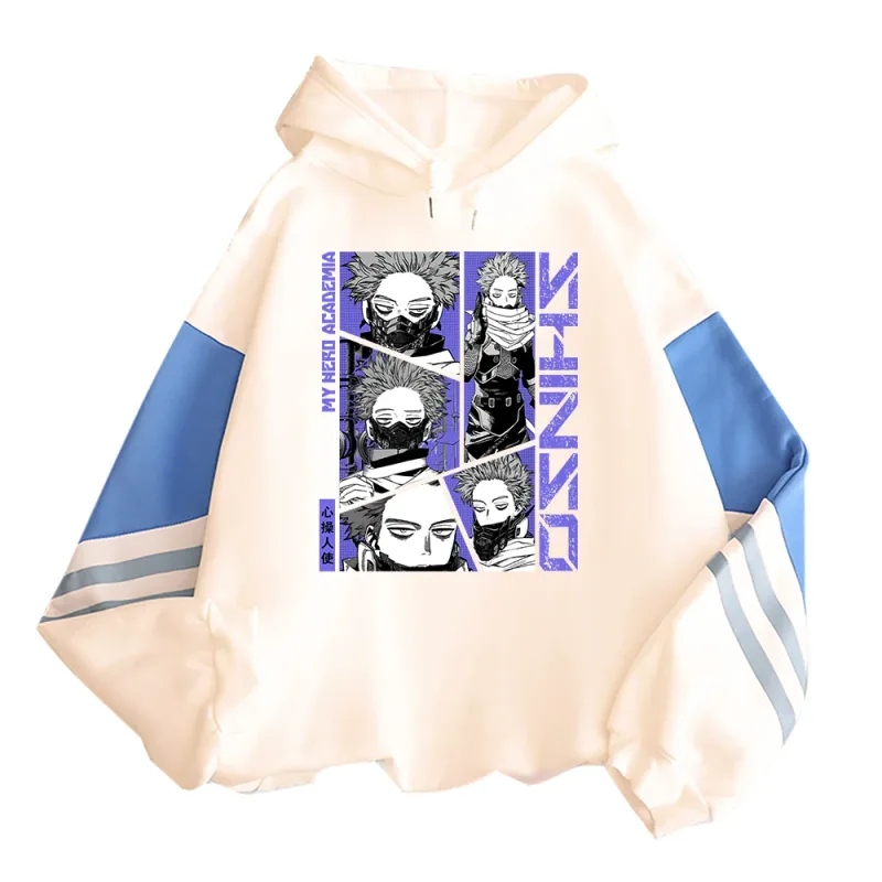 Anime My Hero Academia Hoodies Shinso Hitoshi Print Pullover Sweatshirts Harajuku Cartoon Style Crewneck Women Men Street Hoody — image 16