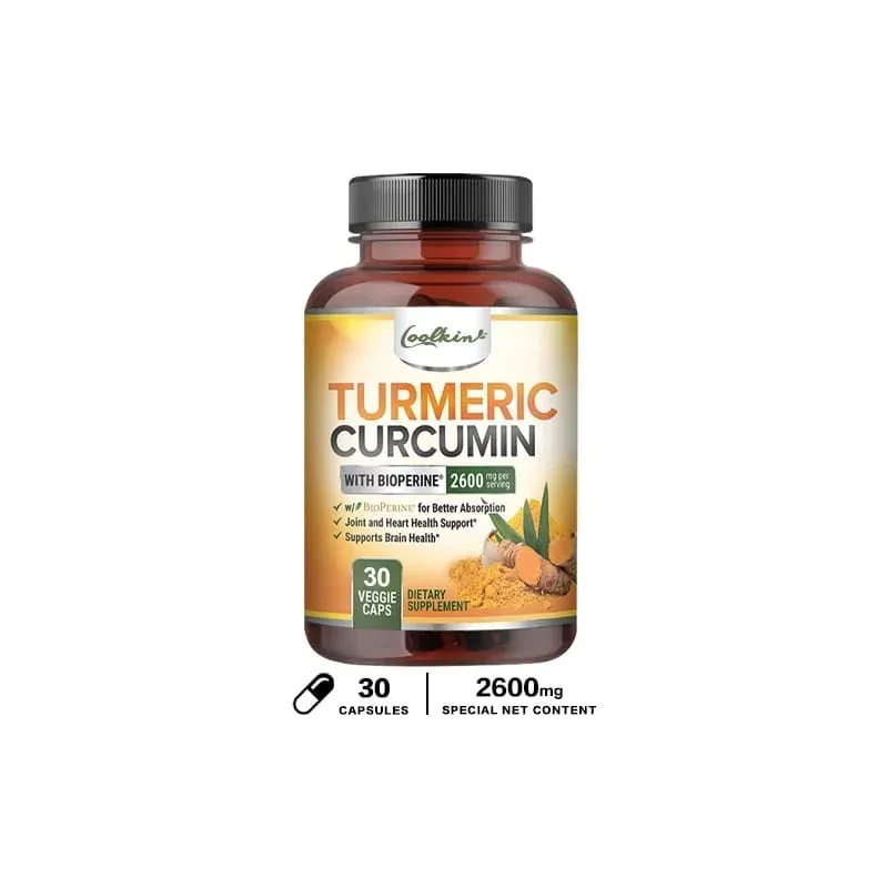 Triple Strength Turmeric Capsules with BioPerine 95% Curcumin Complex Supplement — image 8