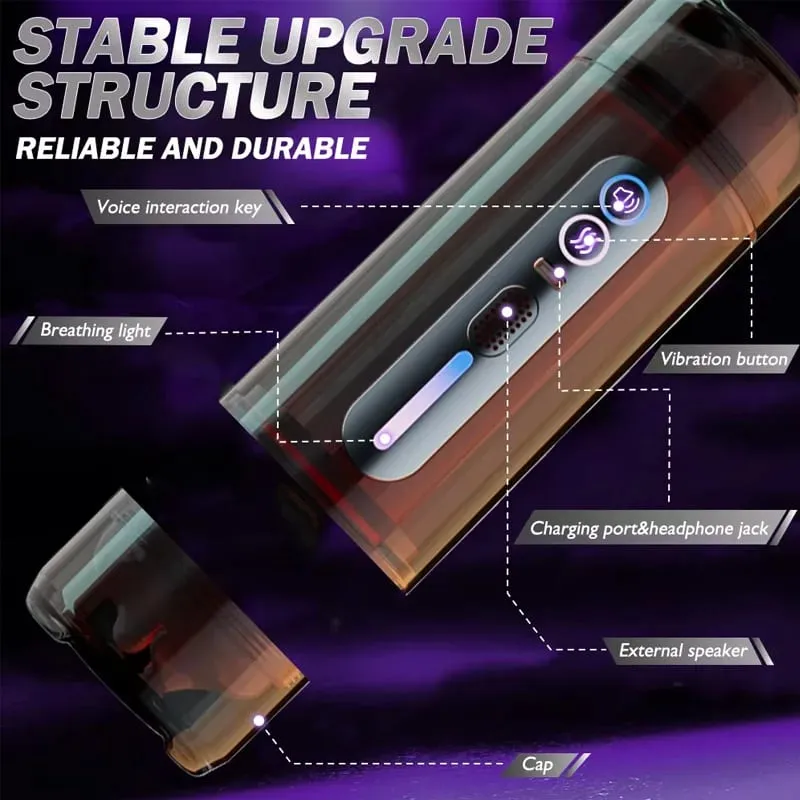 Automatic Male Double-Headed Penetration Realistic Channel Vibrating Deep Throat Vagina Voice Pocket Pussy Sex Toy Supplies 18+ — image 6