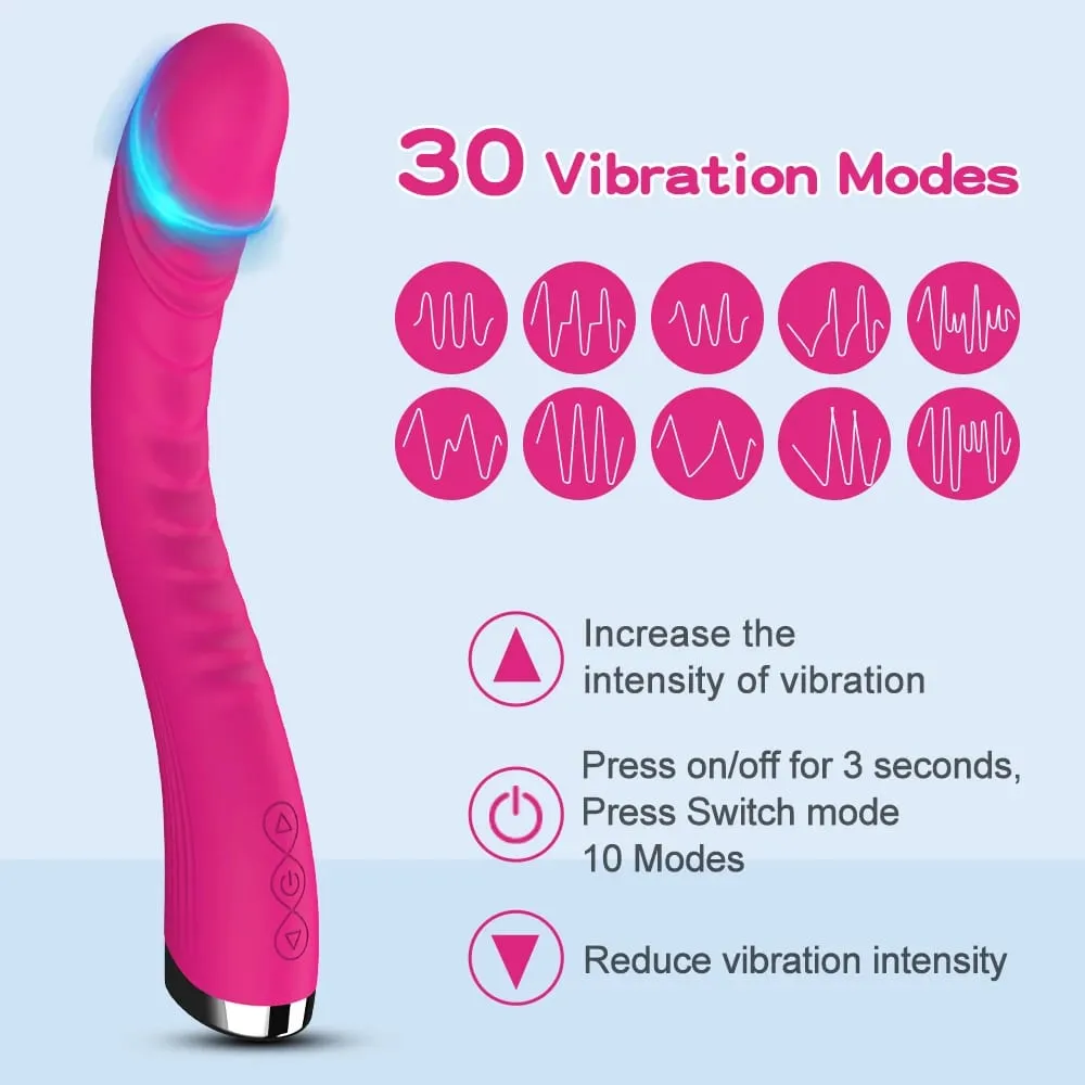 G Spot Clitoris Stimulator AV Vibrator 30 Modes Strong Powerful Vibration Adult Sex Toys for Woman Dildos Vagina Massager Wand — image 2