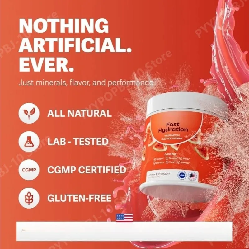 Electrolyte Supplements Watermelon Flavor Sugar Free Hydration Mix with Sodium Potassium Magnesium Calcium Travel Jar — image 5