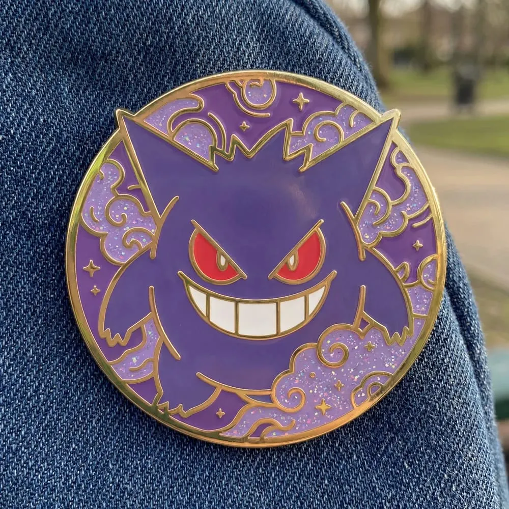 Pokemon Hard Enamel Pins Elf Anime Cartoon Lapel Pins for Backpacks Clothes Gengar Badges Cute Brooch Jewelry Gifts for Friends — image 5