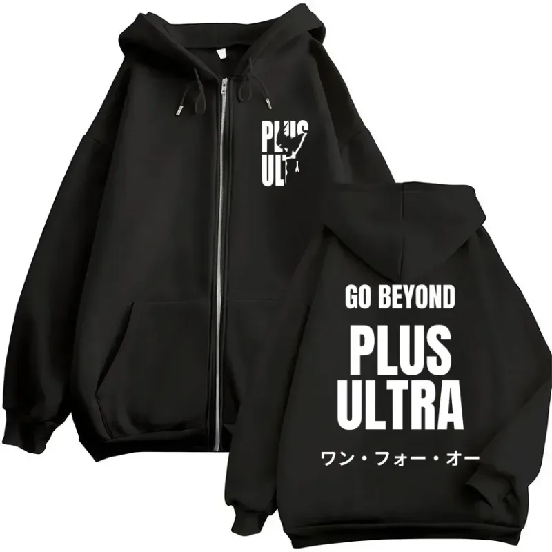 Japan Anime My Hero Academia Zip Up Hoodies Harajuku Fashion Manga Vintage Sweatshirt Men Women Fleece Oversized Tracksuit Coats