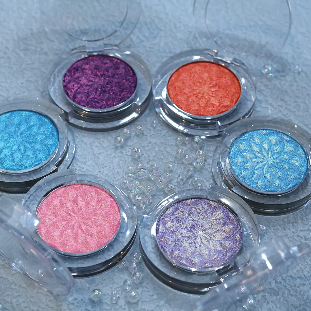 Chameleon Eye Palette Eyeshadow Palette - Customizable Duochrome Pressed Eyeshadow Set Glitter Infused Pearlescent Finish Pri — image 3