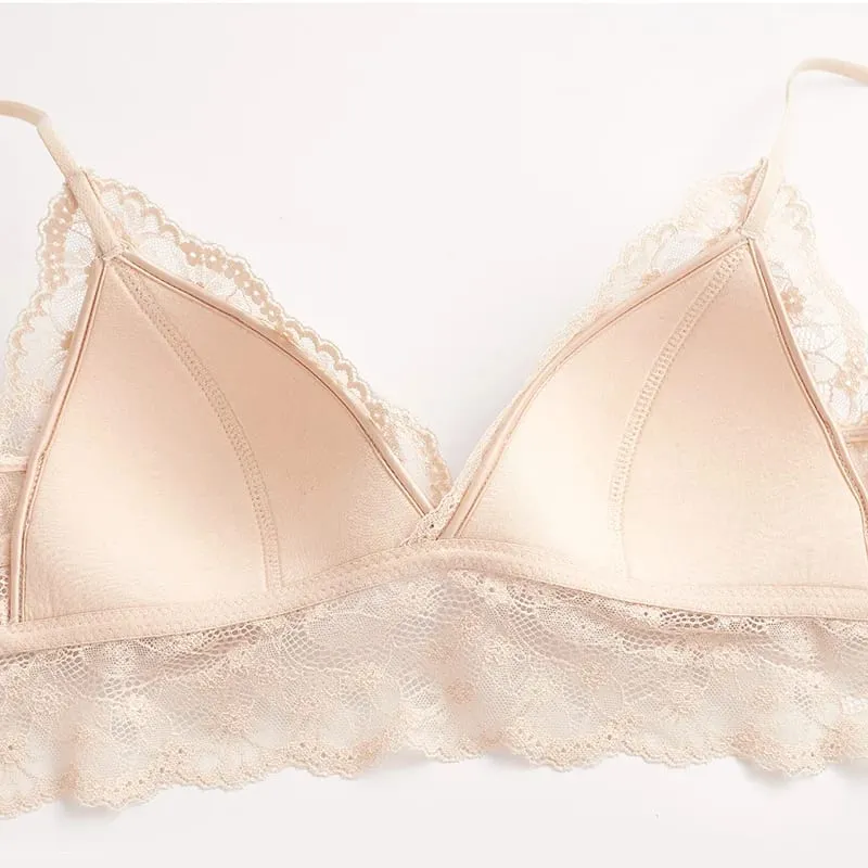 Thin Lace Underwire Bra for Women Intimates Lingerie Top Elegant Ladies Thin Underwear Daily Female Bralette — image 5