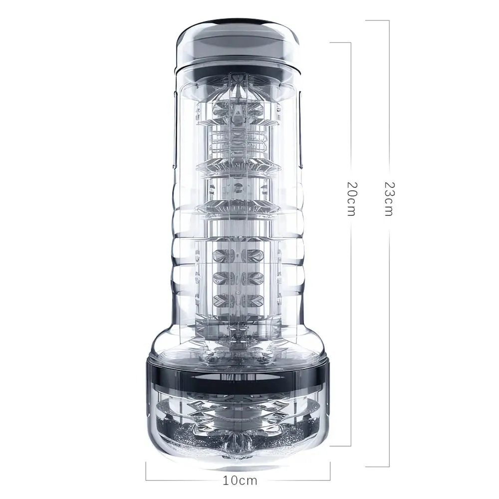 Transparent Cup Artifical Vaginal Real Pussy For Men Penis Exerciser Medical Penis Pump Cock Enlarger Sex Toys Male Masturbator — image 6