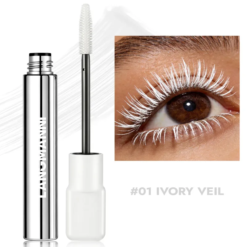 Colorful Blue Mascara Lengthens Eyelashes Extension Thick Fiber Curling Waterproof Green White Pink Black Eye Makeup Cosmetics