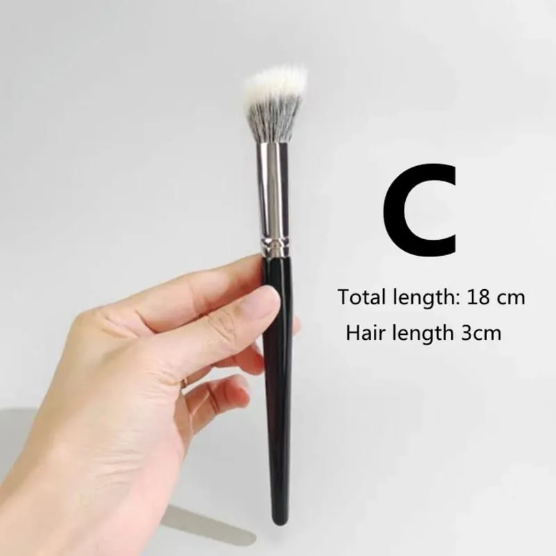 Stippling Highlight Makeup Brushes Blush Gedehår Multifunktionel Beauty Foundation Make Up Brush Tools — image 23