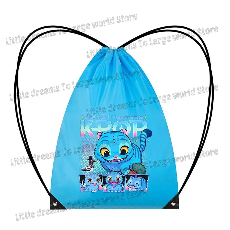 Anime Figure Drawstring Bag Portable Backpack Large Capacity Gym Sports Clothes Organizer Storage Pouch Bundle Pocket Women Gift — image 7