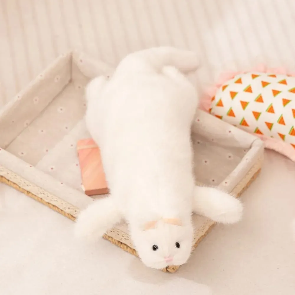 Soft Plush Ferret Plush Pillow Fluffy Texture Dense Stitching Long Ferret Cushion Cute Expression Plush Animal Pillow
