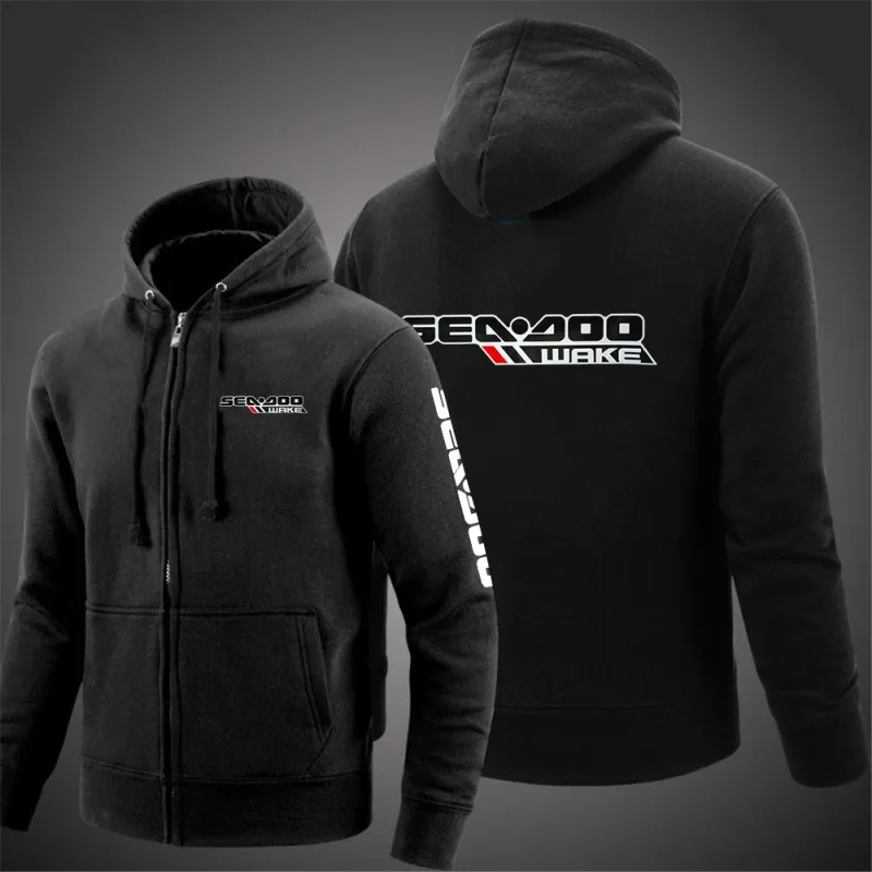 Sea Doo Seadoo Moto 2023 Men New Long Sleeves Cotton Solid Color Zipper Couples Hoodies Custom Sweatshirt Fashionable tops — image 7