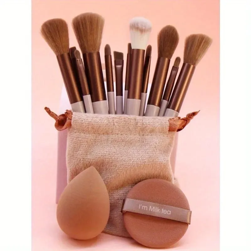 15PCS Professional Makeup Brush Set Soft Synthetic Hair Foundation Powder Blush Eyeshadow Brushes Complete Cosmetic Ma — image 4
