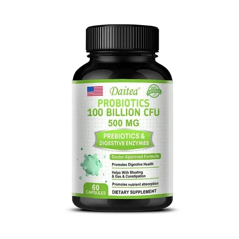 Probiotics 100 Billion CFU with Prebiotics & Digestive Enzymes Gut Health Digestion Bloating Relief & Immune Support — image 9