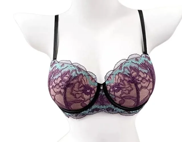 Hot Sale Purple Minimizer Bra Plus Size Soft Lace Wireless Anti Sagging Big Bust Look Smaller Breathable Bras M-XL — image 10