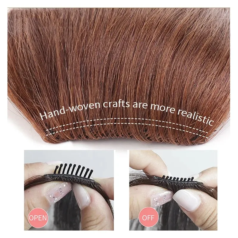 Wig synthetic pad piraso ng buhok 20cm 30cm dalawang card one-piece pad hair root pagtaas dami ng hair extension