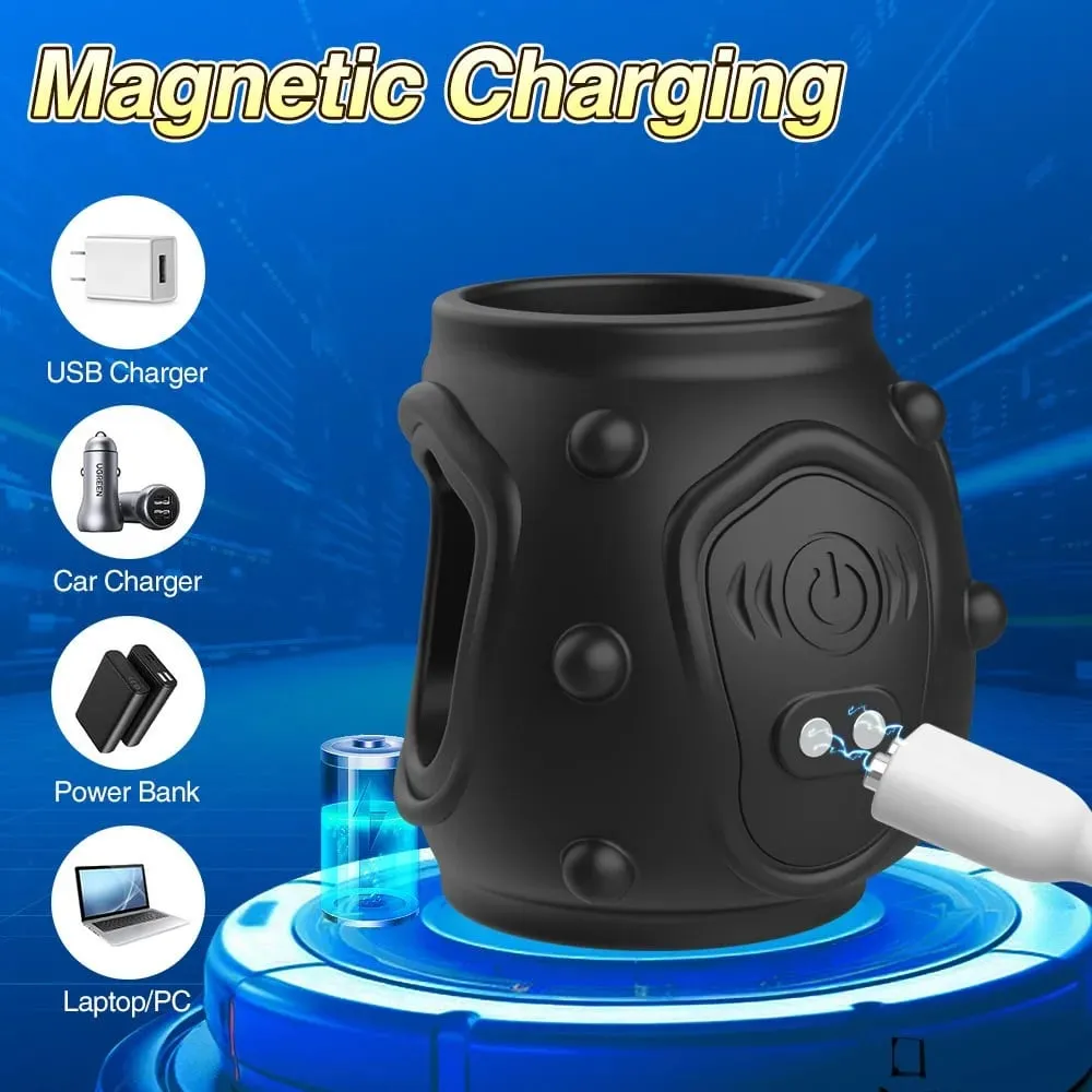 Penis Sleeve Vibrator Testicles G Spot Pleasure Stimulator Delayed ejaculation Cock Ring Erection Extender Sex Toys Men Device — image 5