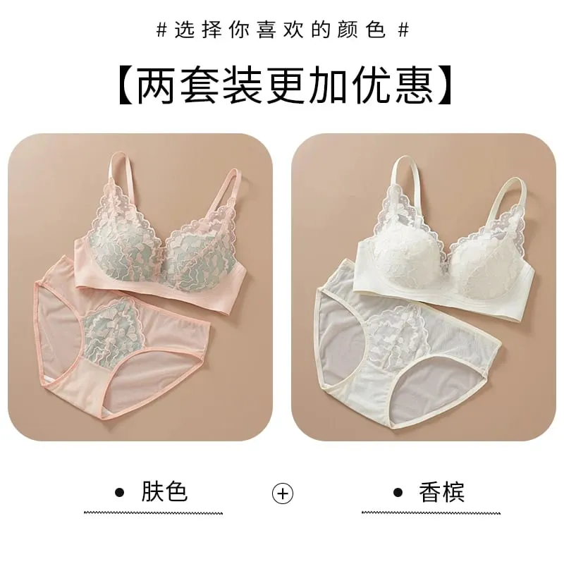 Japanese Sexy Spitze Büstenhalter ohne Bügel Push Up für kleine Brust Seitlich glättend Anti-Sagging Neu Bestseller MOYISU B — image 18