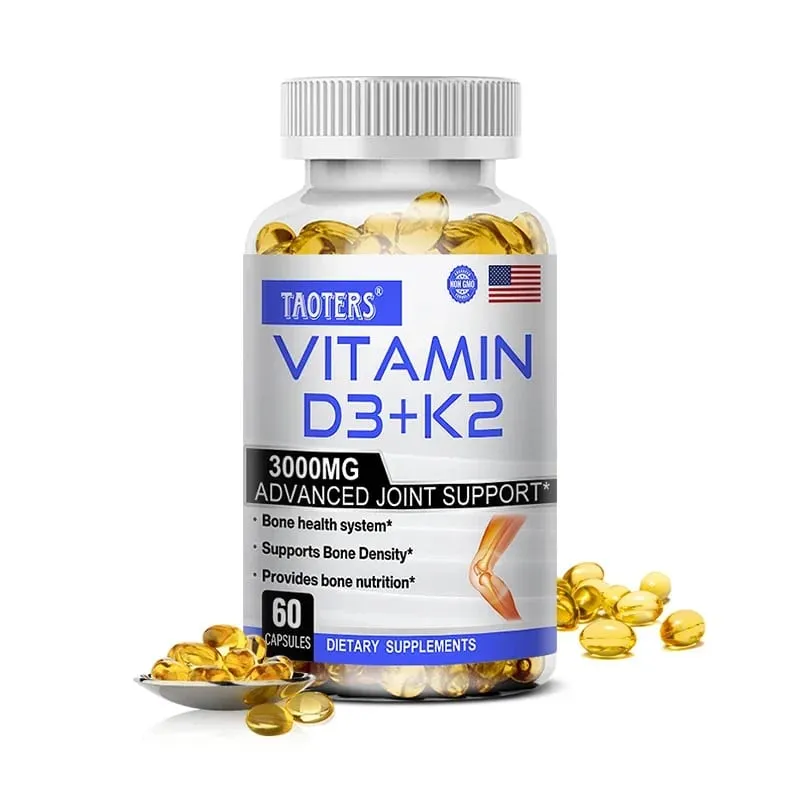 Vitamin D3+K2 Supplement To Support Joint Bone and Immune Health Non-GMO Formula Easy-to-swallow Vitamin D & K Complex — image 8